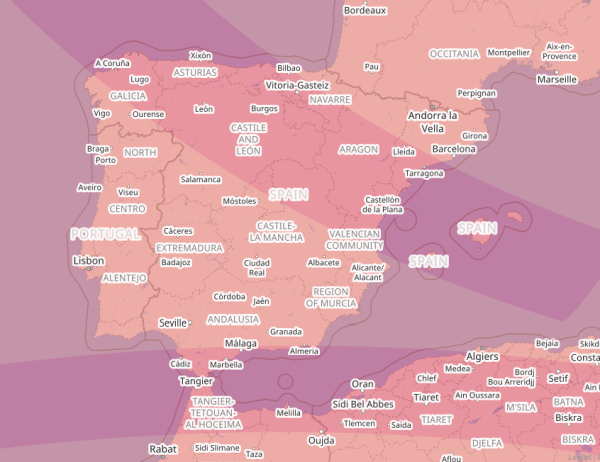 Path of totality, Spain, 2026 and 2027